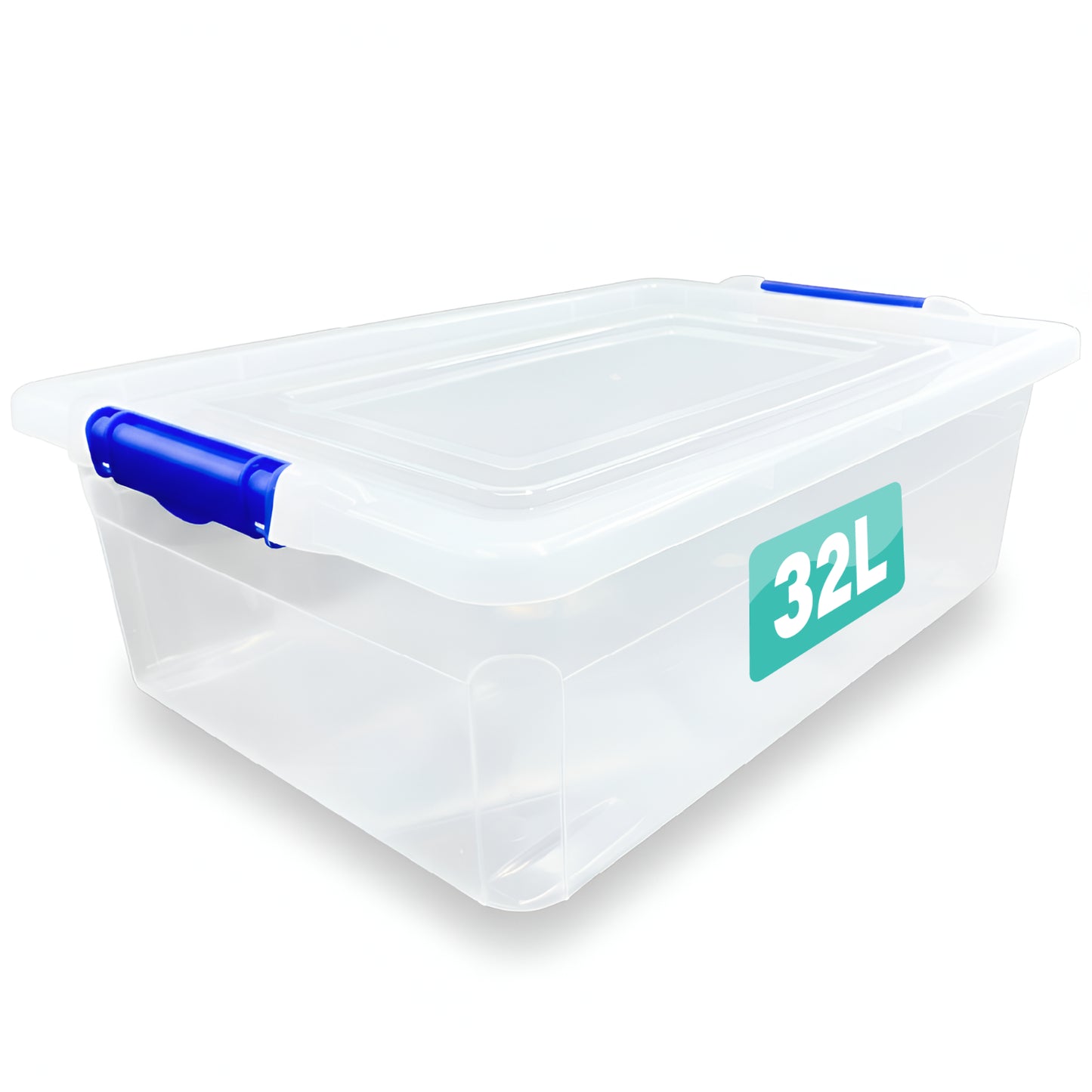 Clear Plastic Storage Box Boxes with Lids UK BRITISH MADE Home Office Stackable