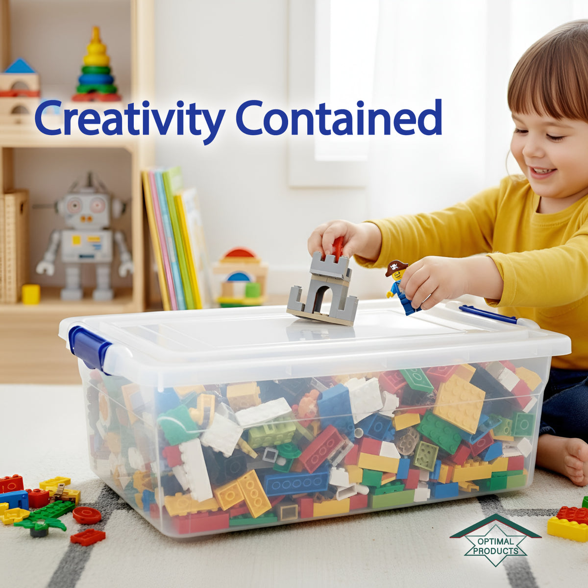 Clear Plastic Storage Box Boxes with Lids UK BRITISH MADE Home Office Stackable