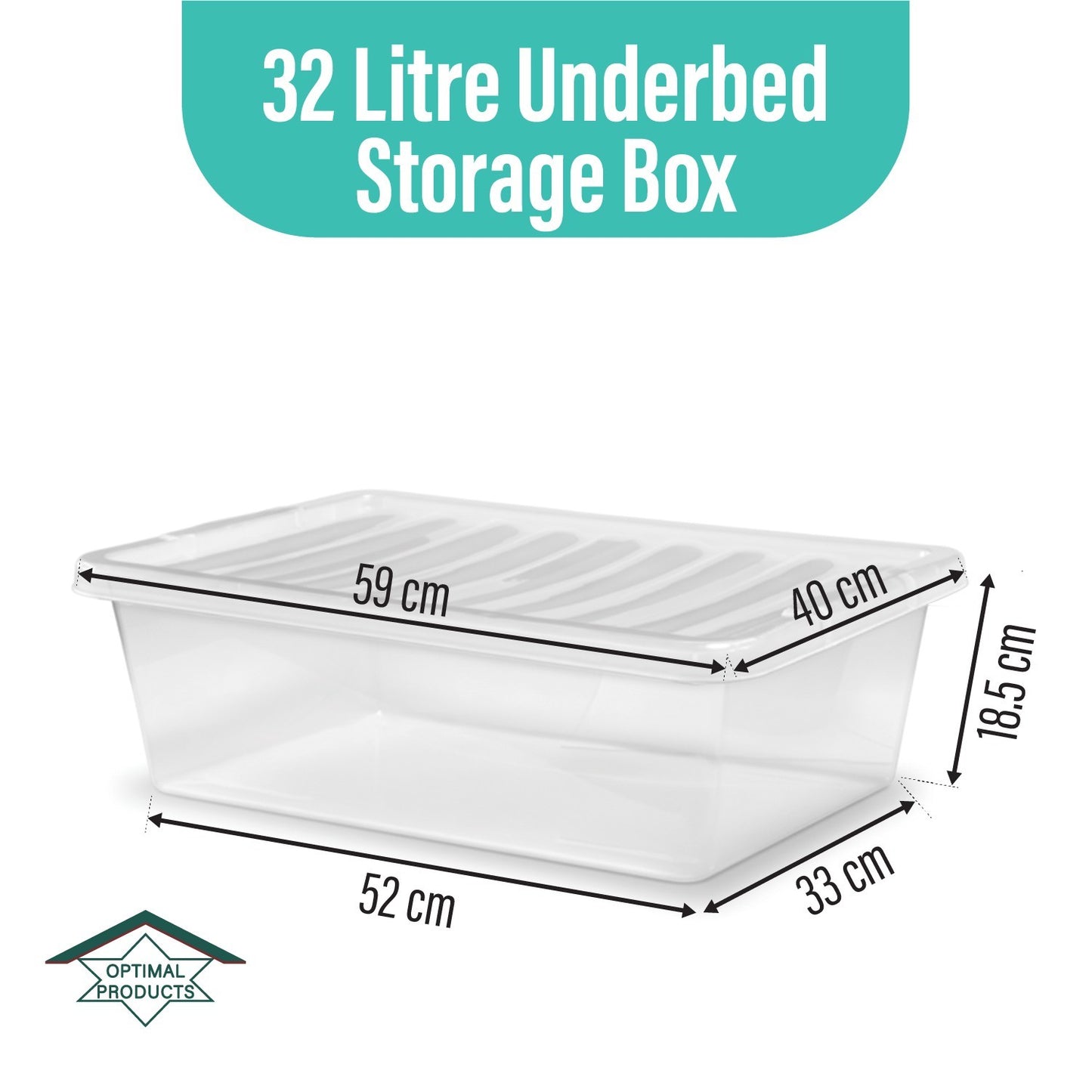 Clear Plastic Storage Box Boxes with Lids UK BRITISH MADE Home Office Stackable