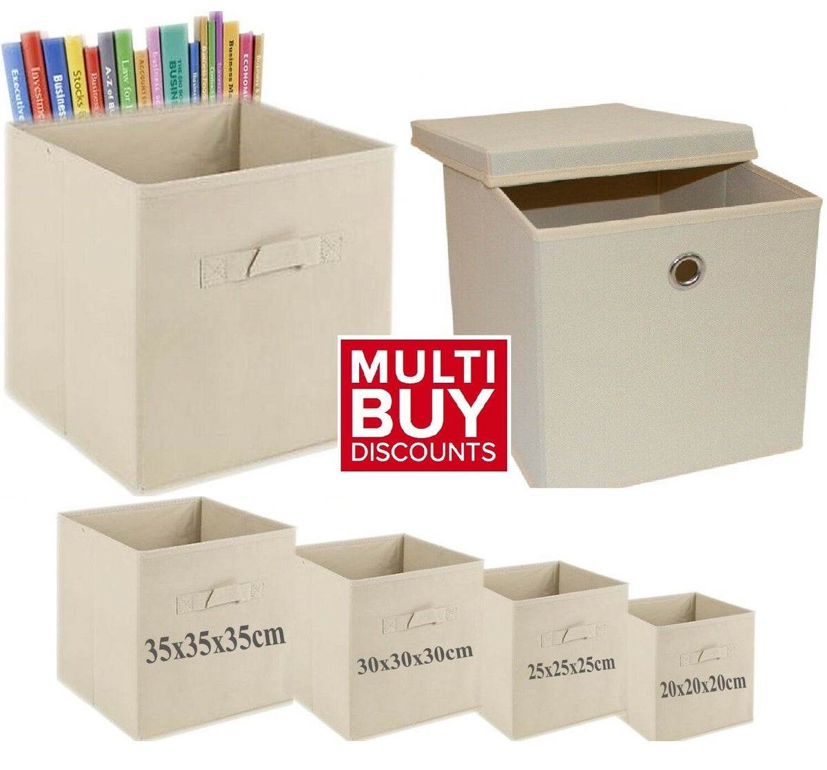 Foldable Storage Boxes Collapsible Box Boxes Home Clothes Organizer Fabric Cube