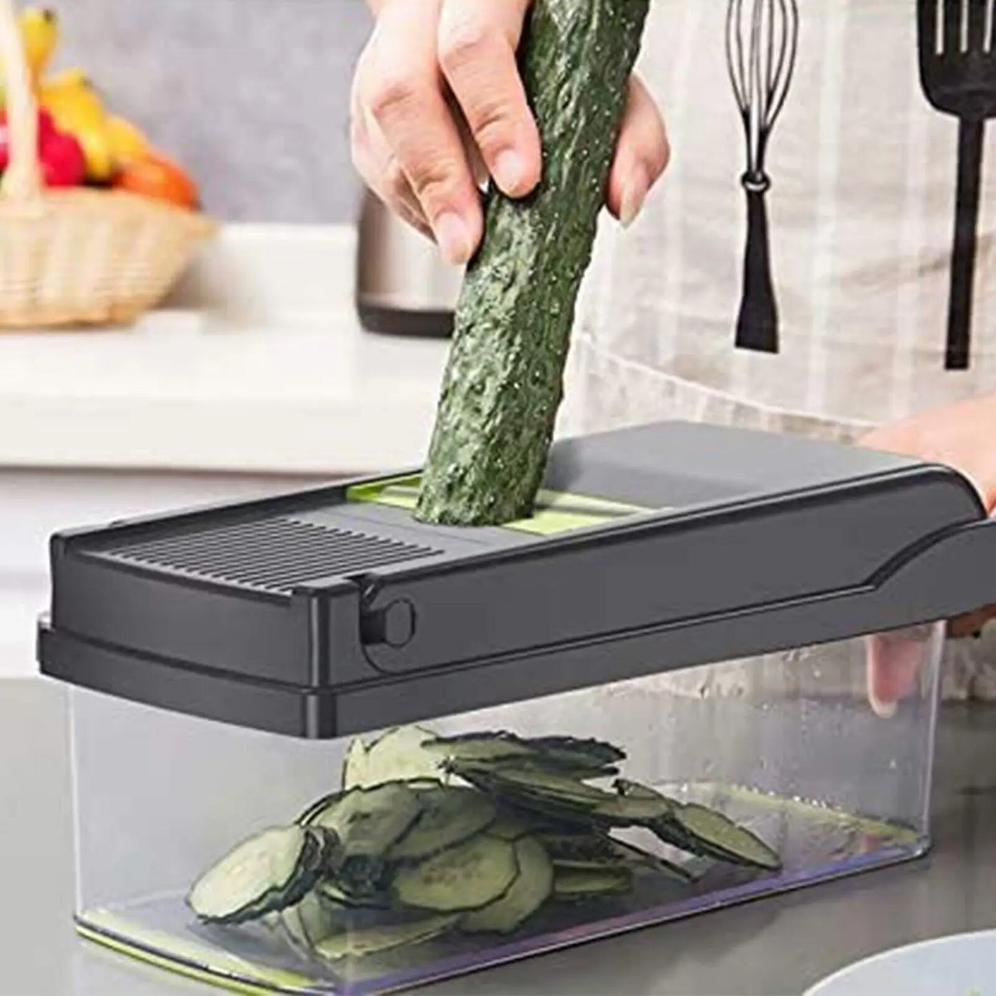 16 in 1 Vegetable Chopper, Salad Fruit Vegetable Food Chopper Slicer Peeler