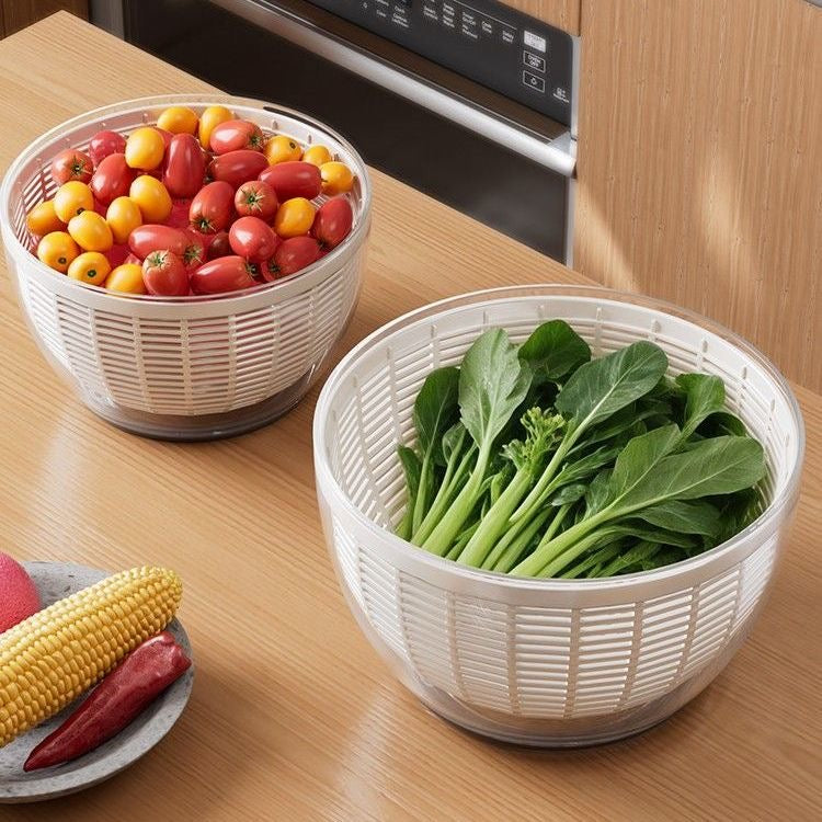 XBS SaladSpinner — Manual Vegetable Dehydrator & Fruit Drainer