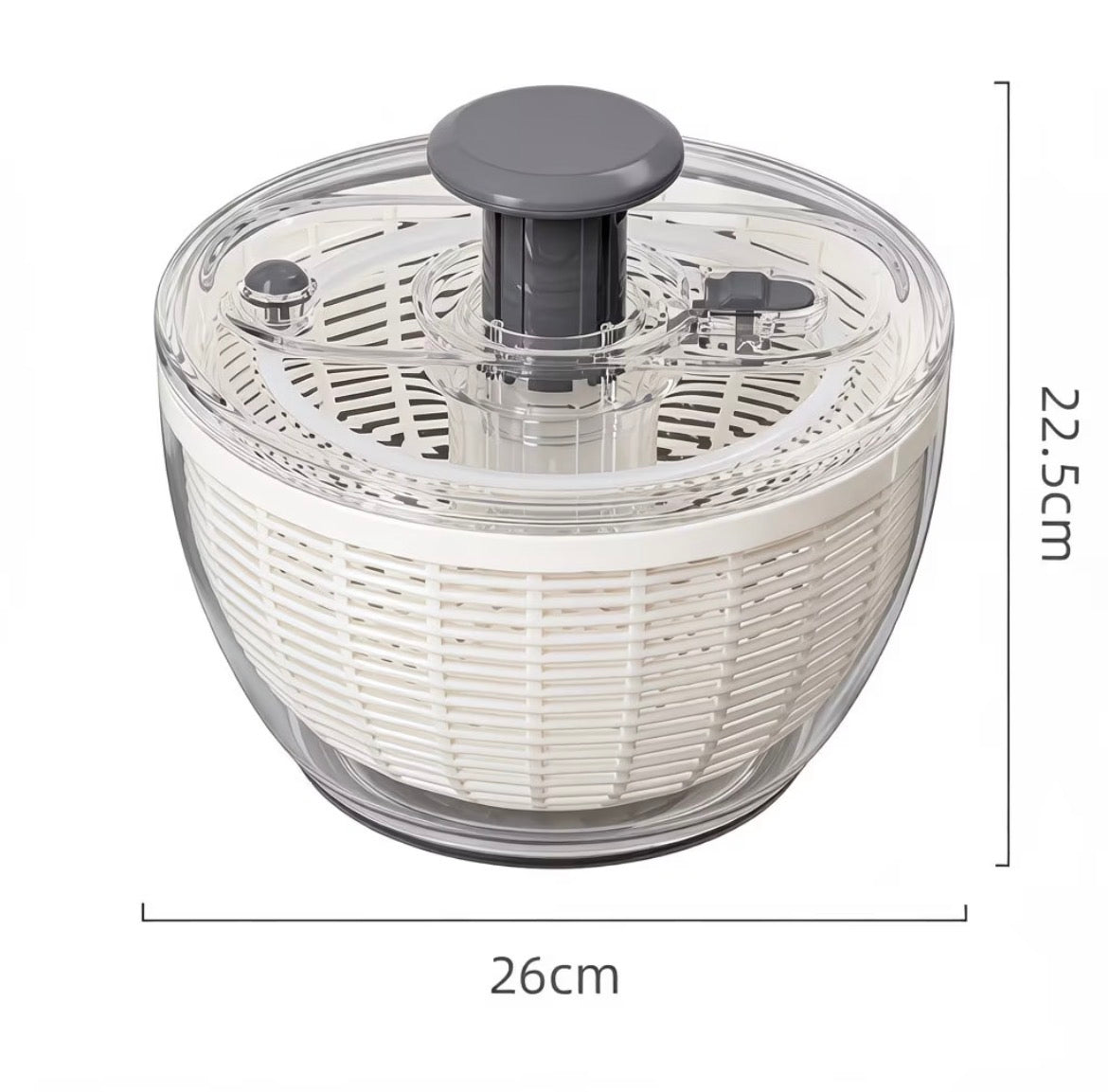XBS SaladSpinner — Manual Vegetable Dehydrator & Fruit Drainer