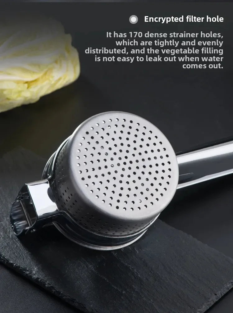 Stainless Steel Manual Vegetable Water Extractor - Efficient Kitchen Tool for Dehydration, Dumpling Filling & Home Cooking