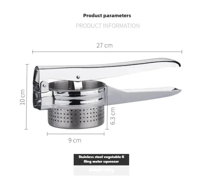 Stainless Steel Manual Vegetable Water Extractor - Efficient Kitchen Tool for Dehydration, Dumpling Filling & Home Cooking