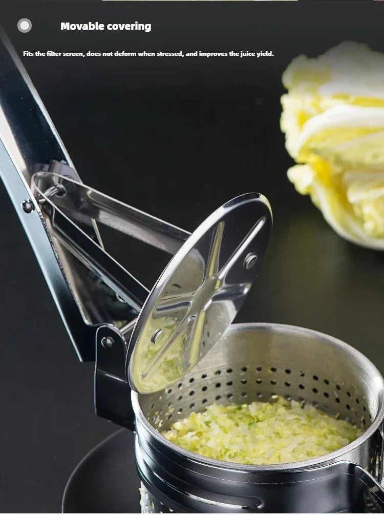 Stainless Steel Manual Vegetable Water Extractor - Efficient Kitchen Tool for Dehydration, Dumpling Filling & Home Cooking