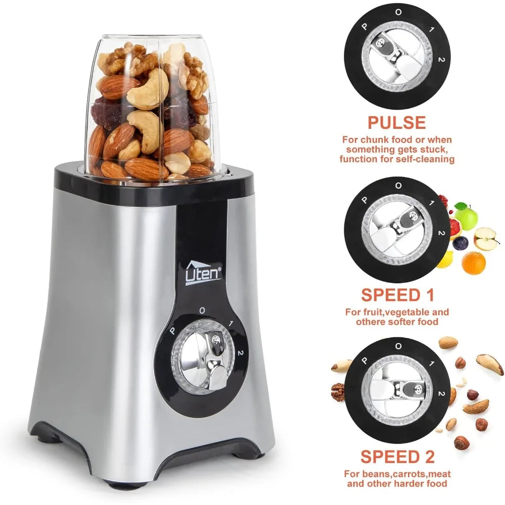 High-Speed 380W 1.25L Jug Blender for Smoothies Juicing Ice Crushing Vegetables