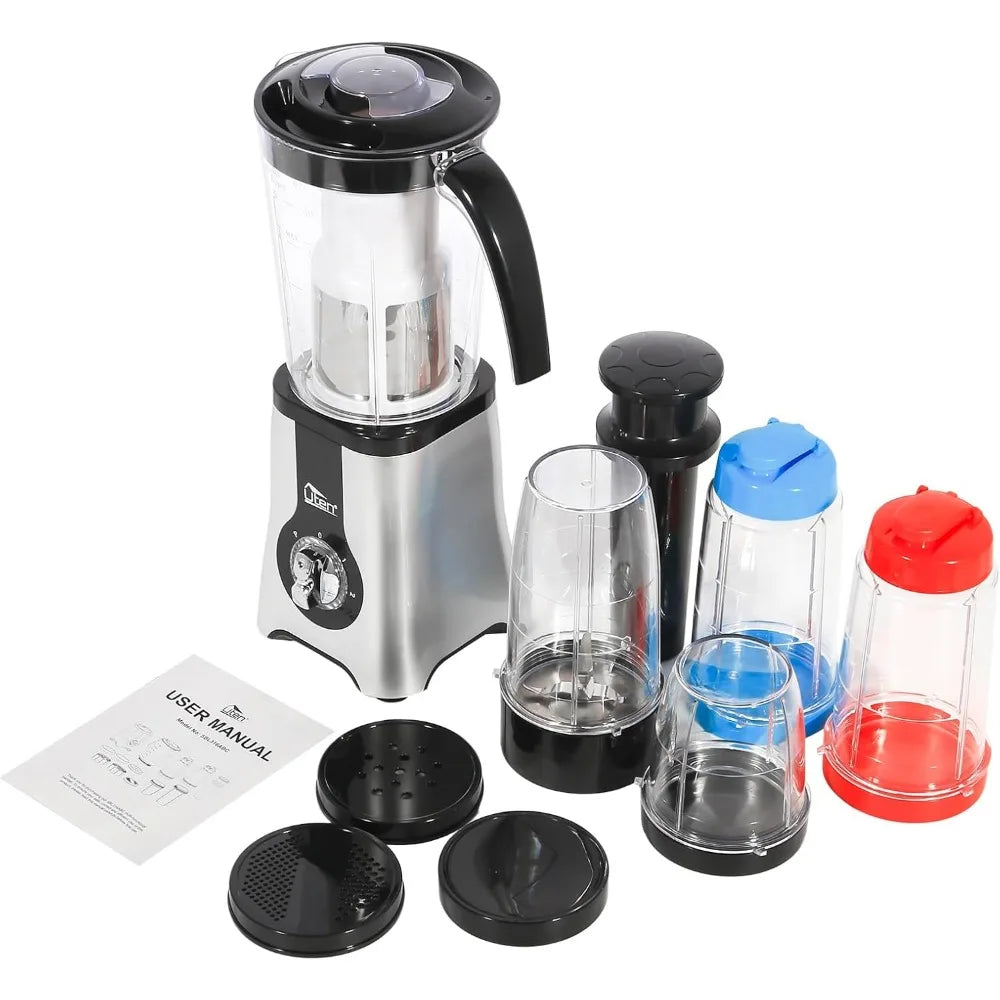 High-Speed 380W 1.25L Jug Blender for Smoothies Juicing Ice Crushing Vegetables