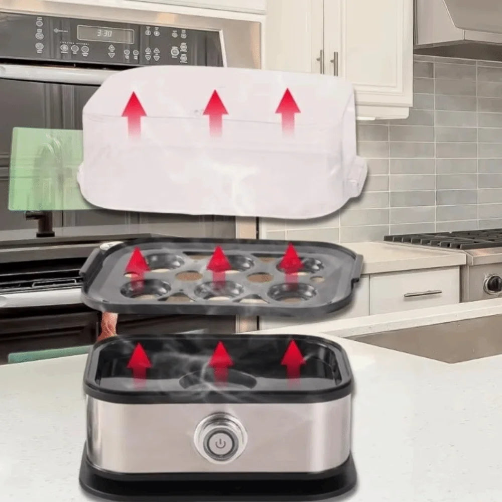 Smart Auto Shut-Off Egg Cooker, 6 Egg Capacity