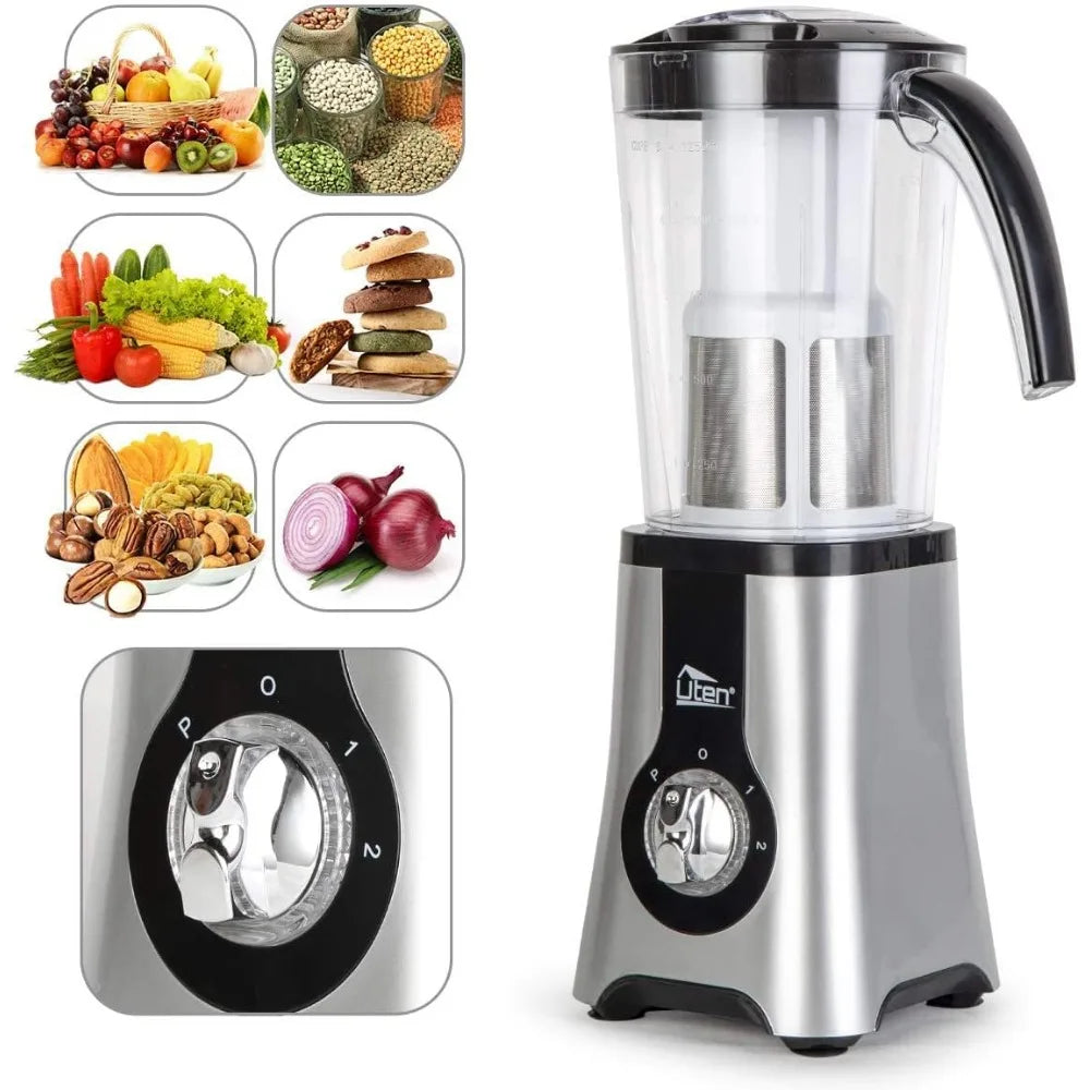 High-Speed 380W 1.25L Jug Blender for Smoothies Juicing Ice Crushing Vegetables