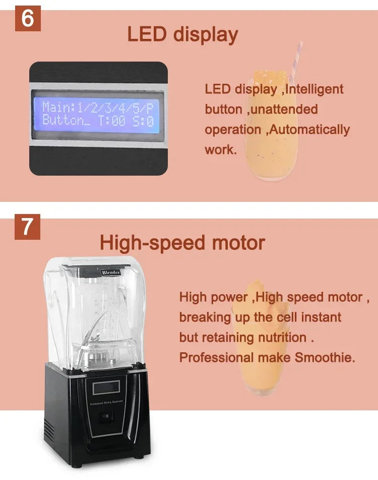 HomeWise 9001 2L Professional Power Blender 2200W Smoothie Blender Food Fruit Juicer 30000RPM Pure Vopper Motor Activity link